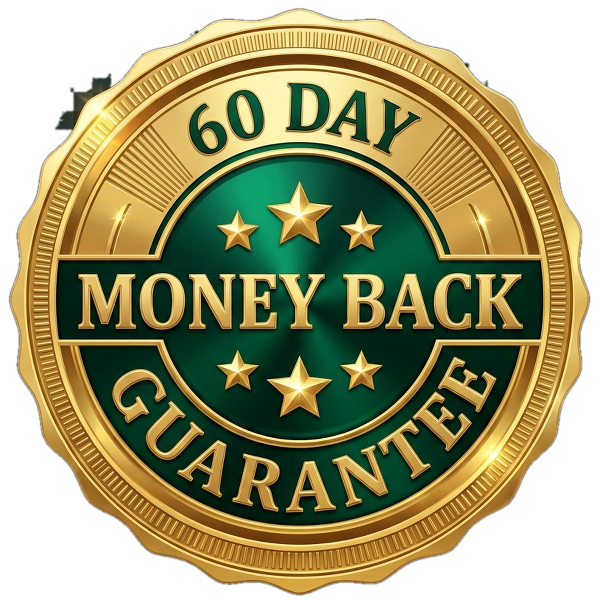 60-Day 100% Money Back Guarantee Ironclad Seal